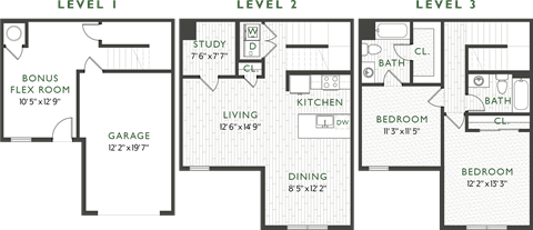 Two Bedroom Floorplan